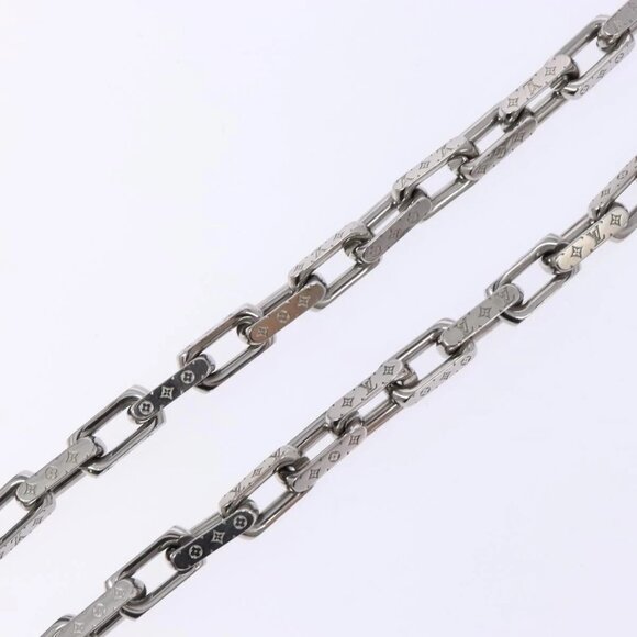 LOUIS VUITTON Chain Necklace metal Silver M00307 LV Auth 135753M - Picture 8 of 13